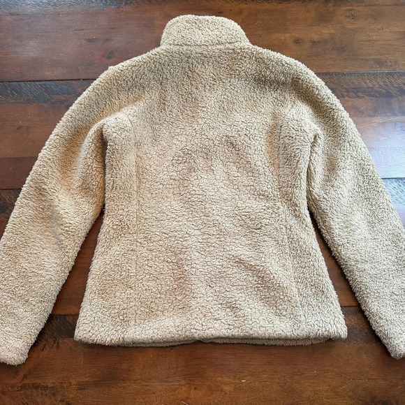 Patagonia Jacket Womens Small Beige Los Gatos Fleece Full Zip Sherpa Lined - Picture 7 of 9
